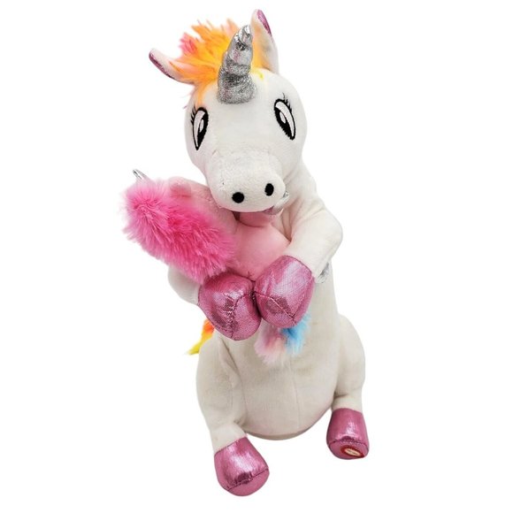 Kids Of America Singing You can't Lose Me Rainbow Unicorn Plush W/ Baby Works! - Picture 6 of 6